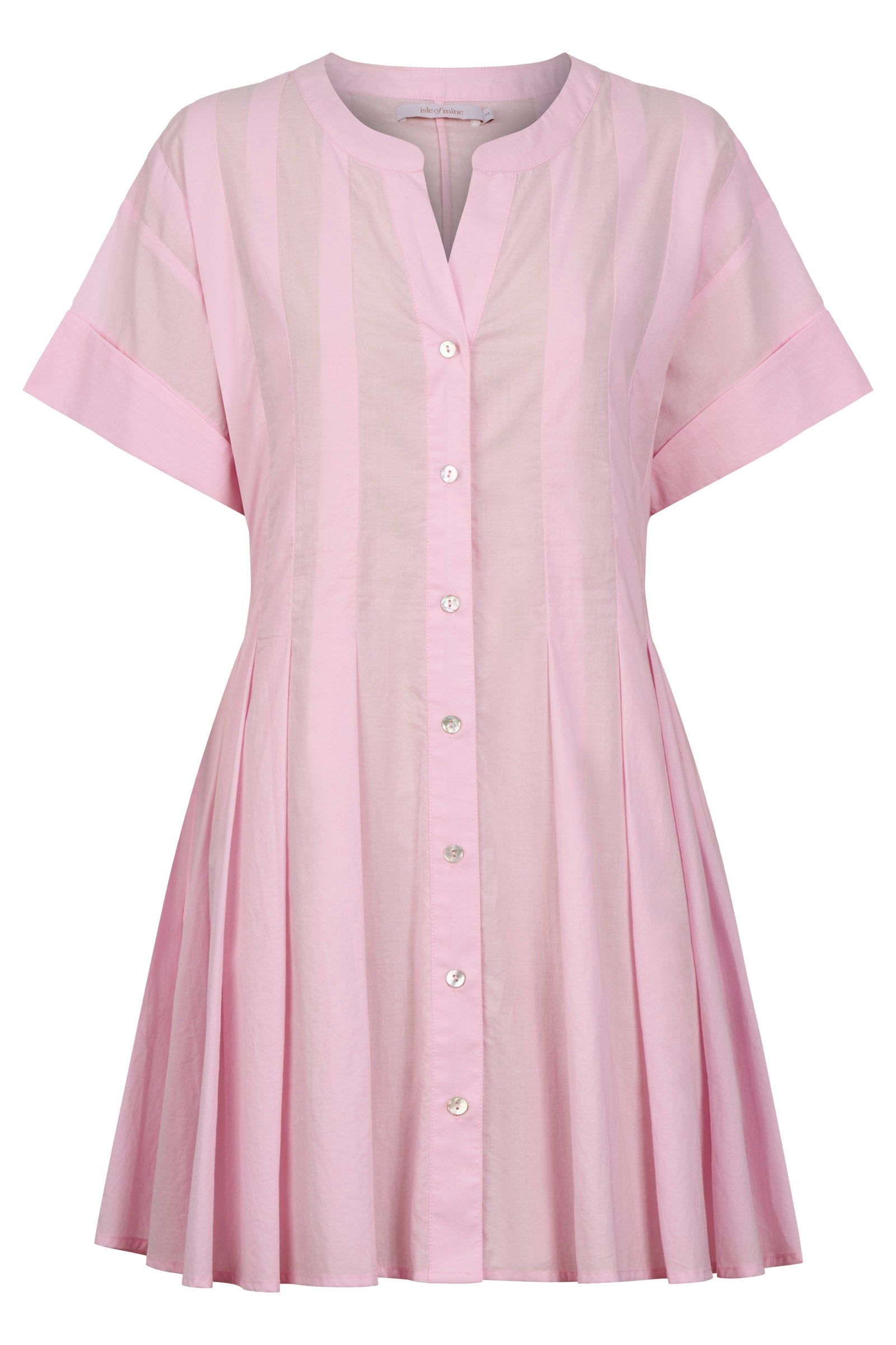 Rosa Pleat Dress - Light Pink