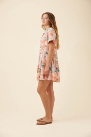 Rosa Pleat Dress - Floral