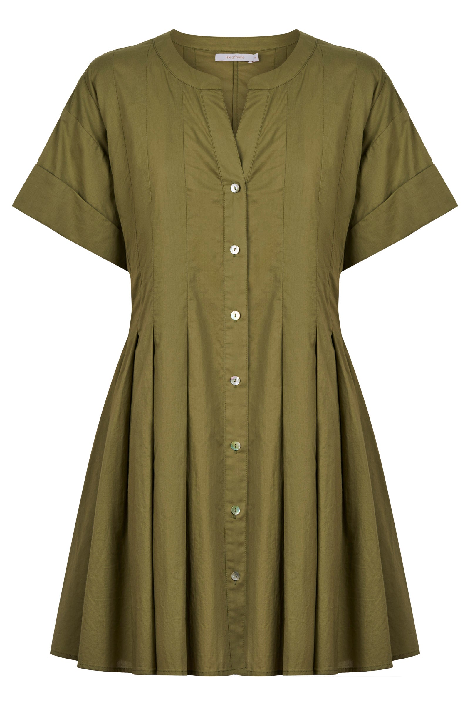 Rosa Pleat Dress - Sage