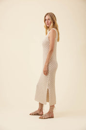 Mia Knit Dress - Canvas