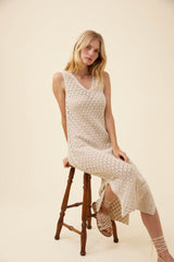 Mia Knit Dress - Canvas