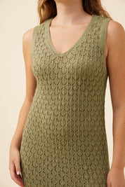 Mia Knit Dress - Sage