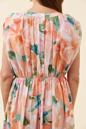 Rosa Reversible Maxi Dress - Floral