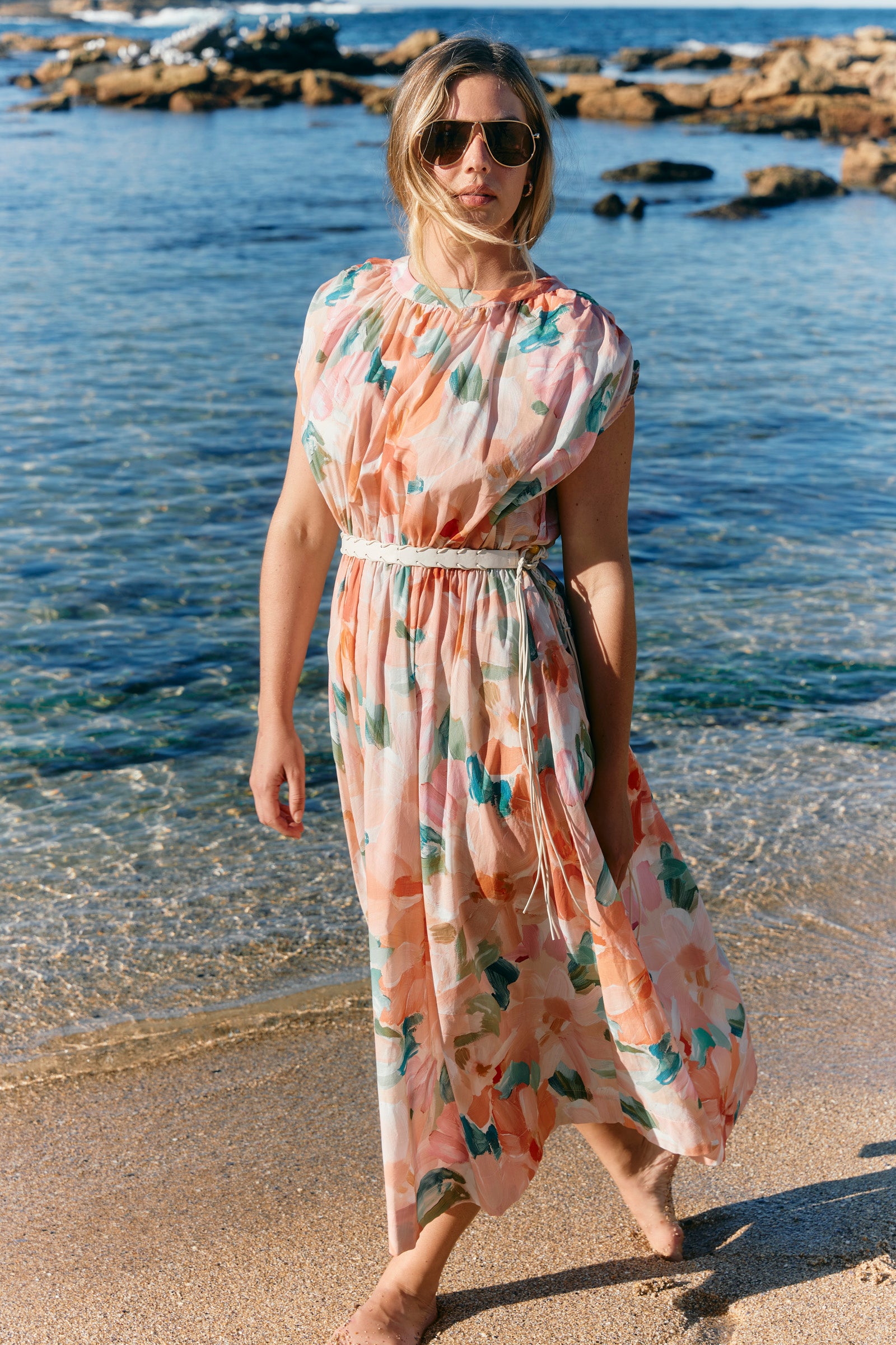 Rosa Reversible Maxi Dress - Floral
