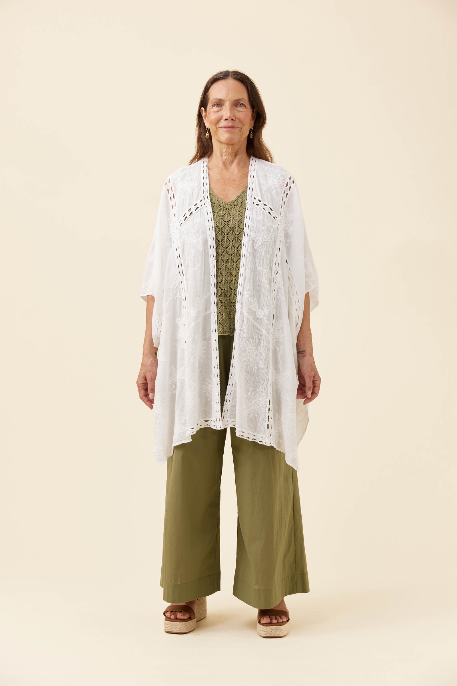 Elodie Cape - White