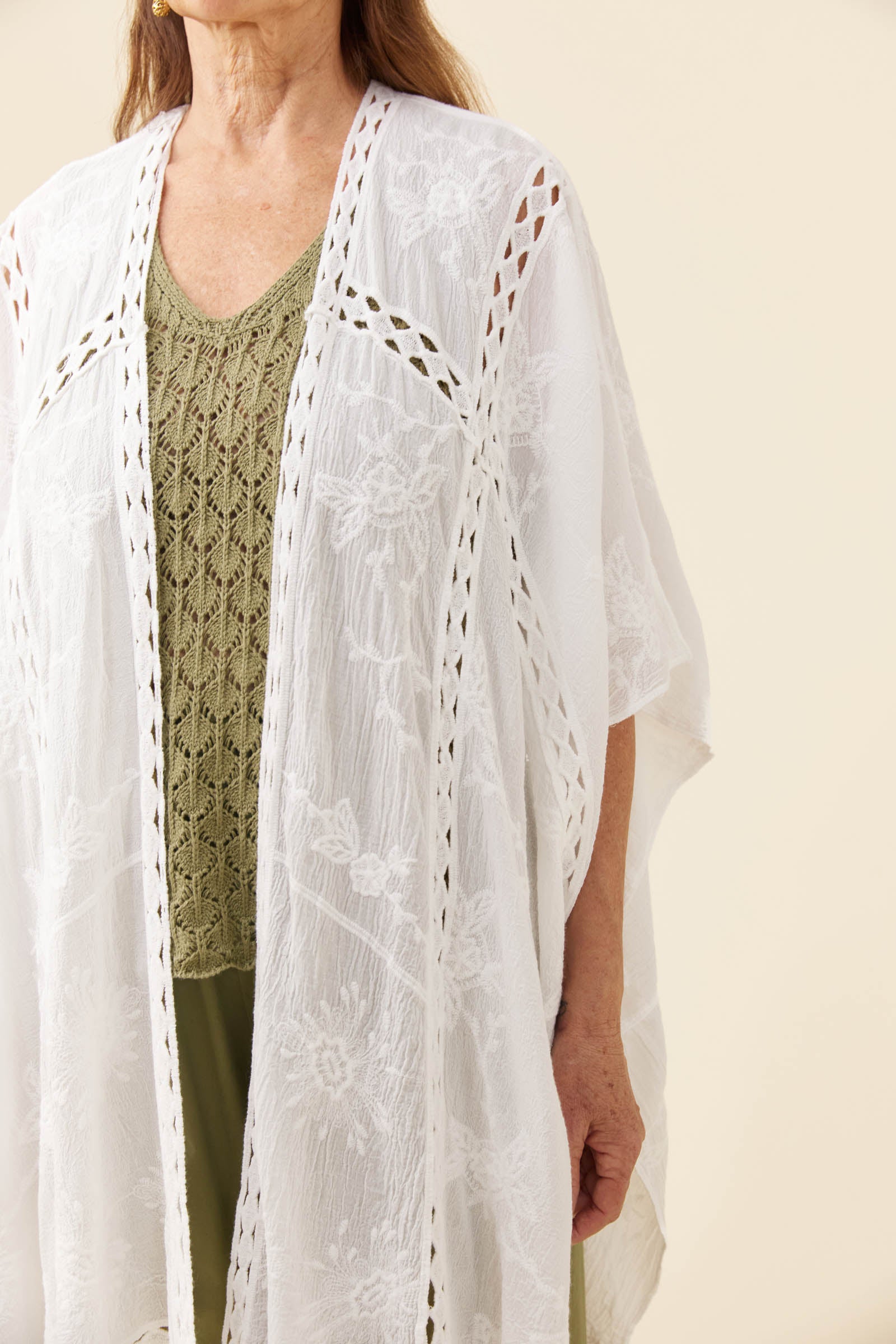 Elodie Cape - White
