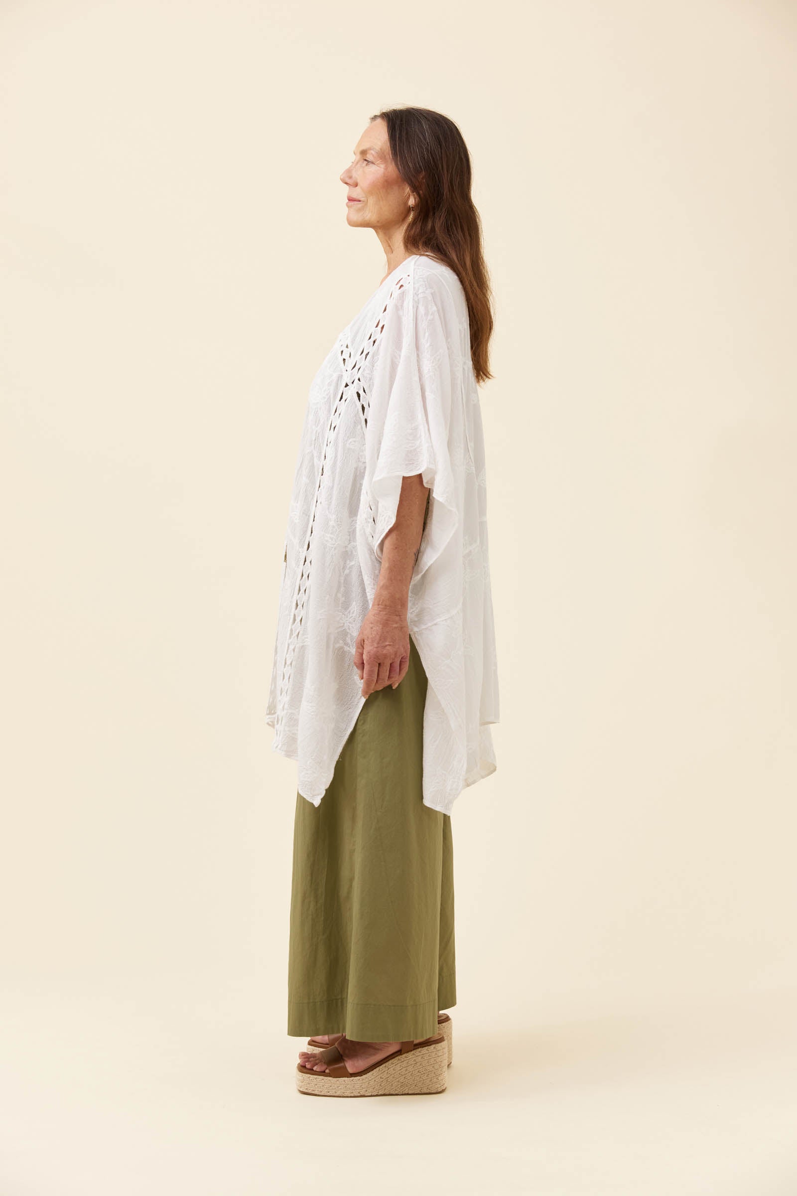 Elodie Cape - White