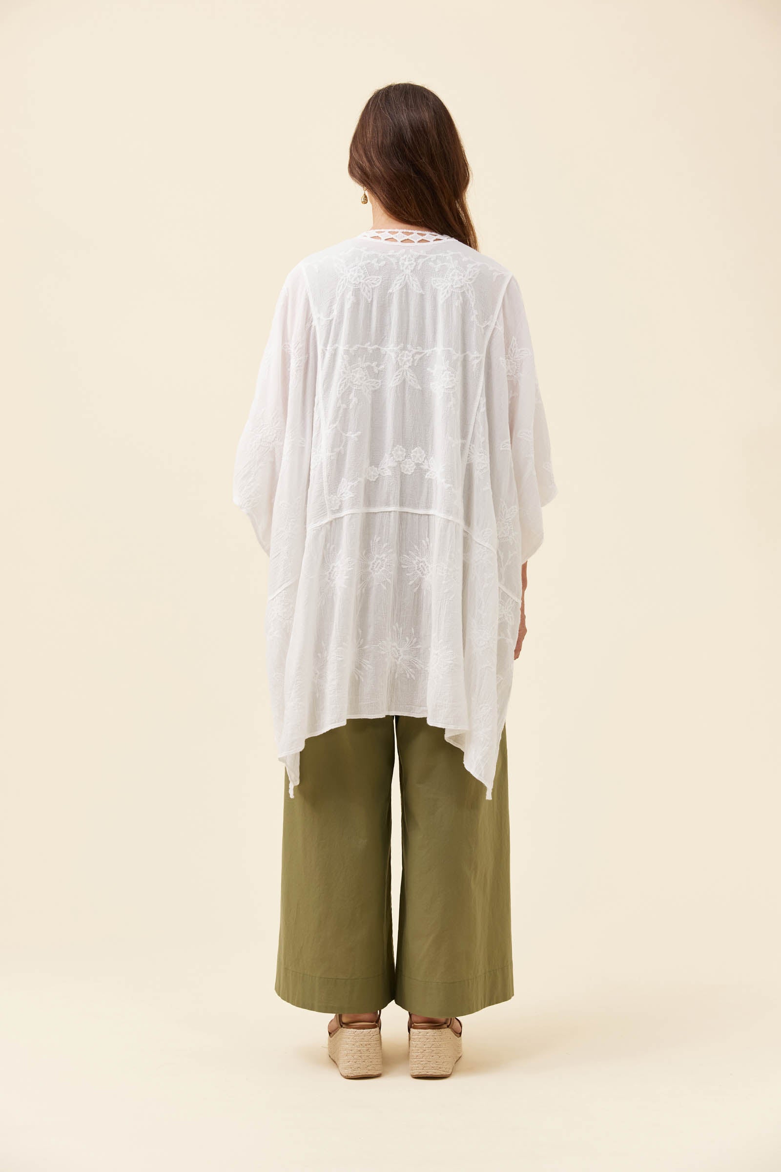 Elodie Cape - White