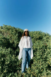 Elodie Cape - White