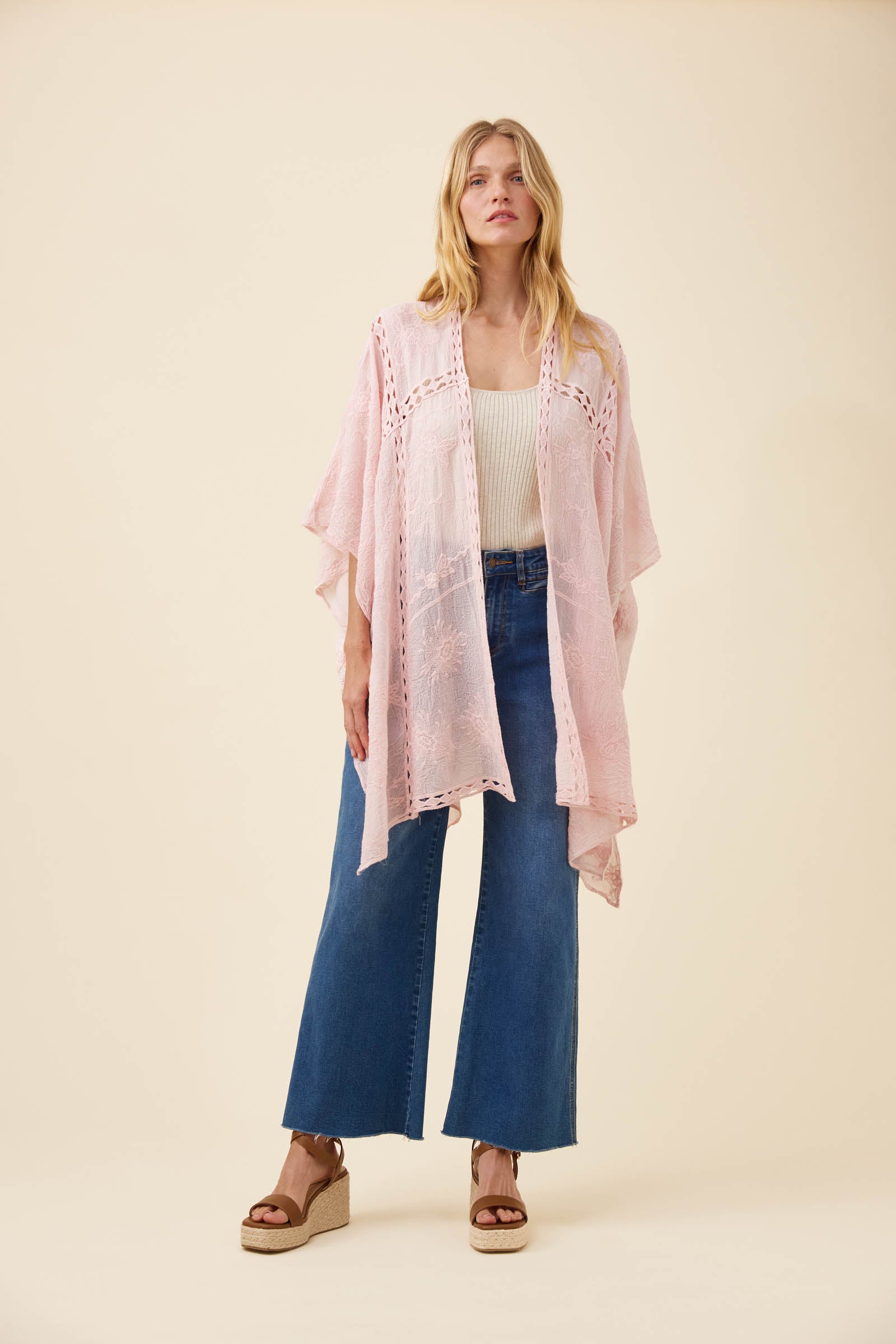Elodie Cape - Light Pink