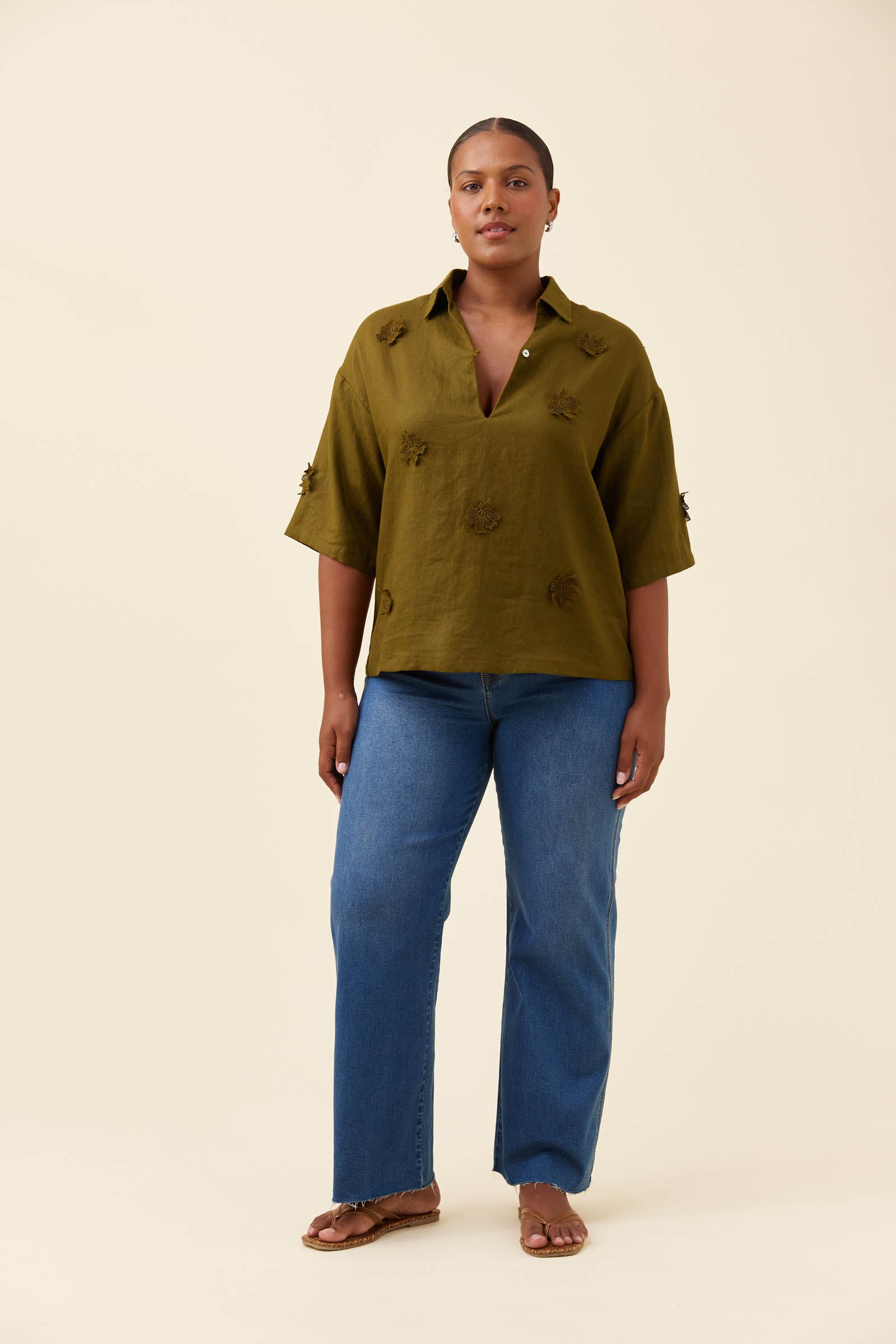 Anita Shirt - Olive