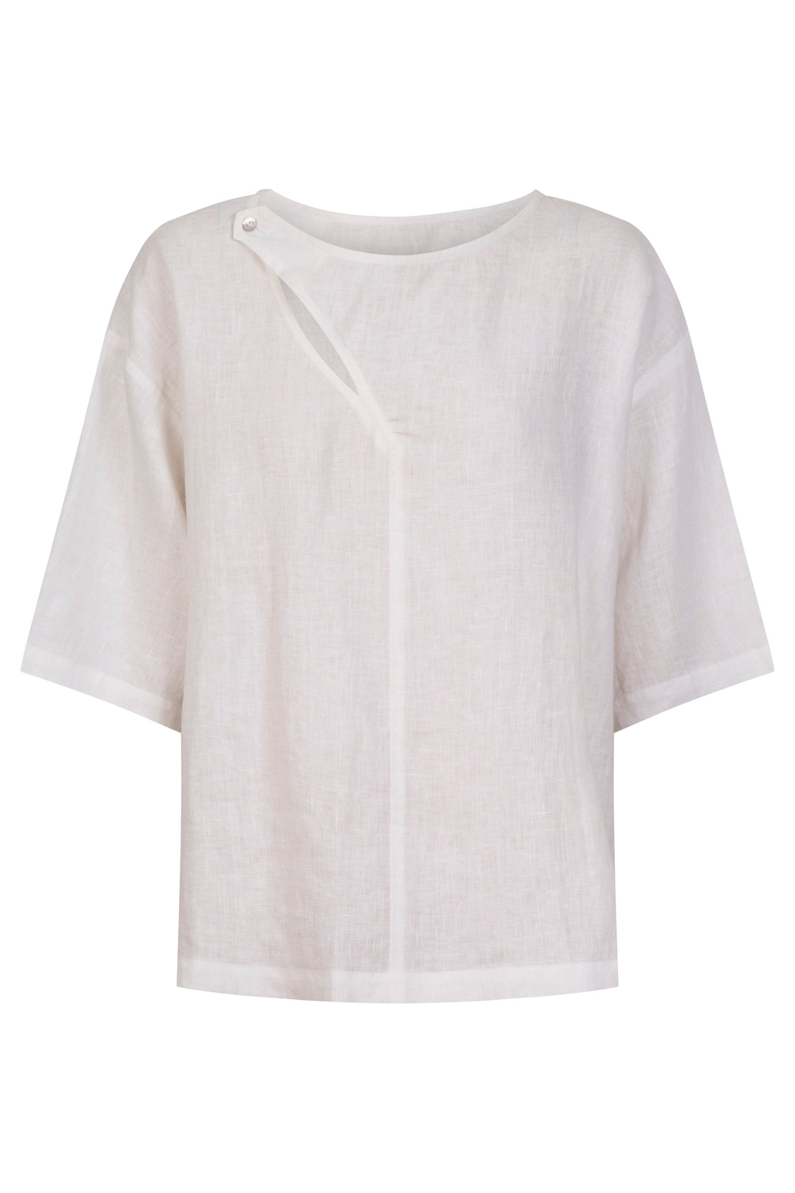 Anita Button Top - White