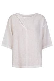 Anita Button Top - White