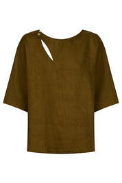 Anita Button Top - Olive