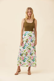 Anita Wrap Skirt - Paisley