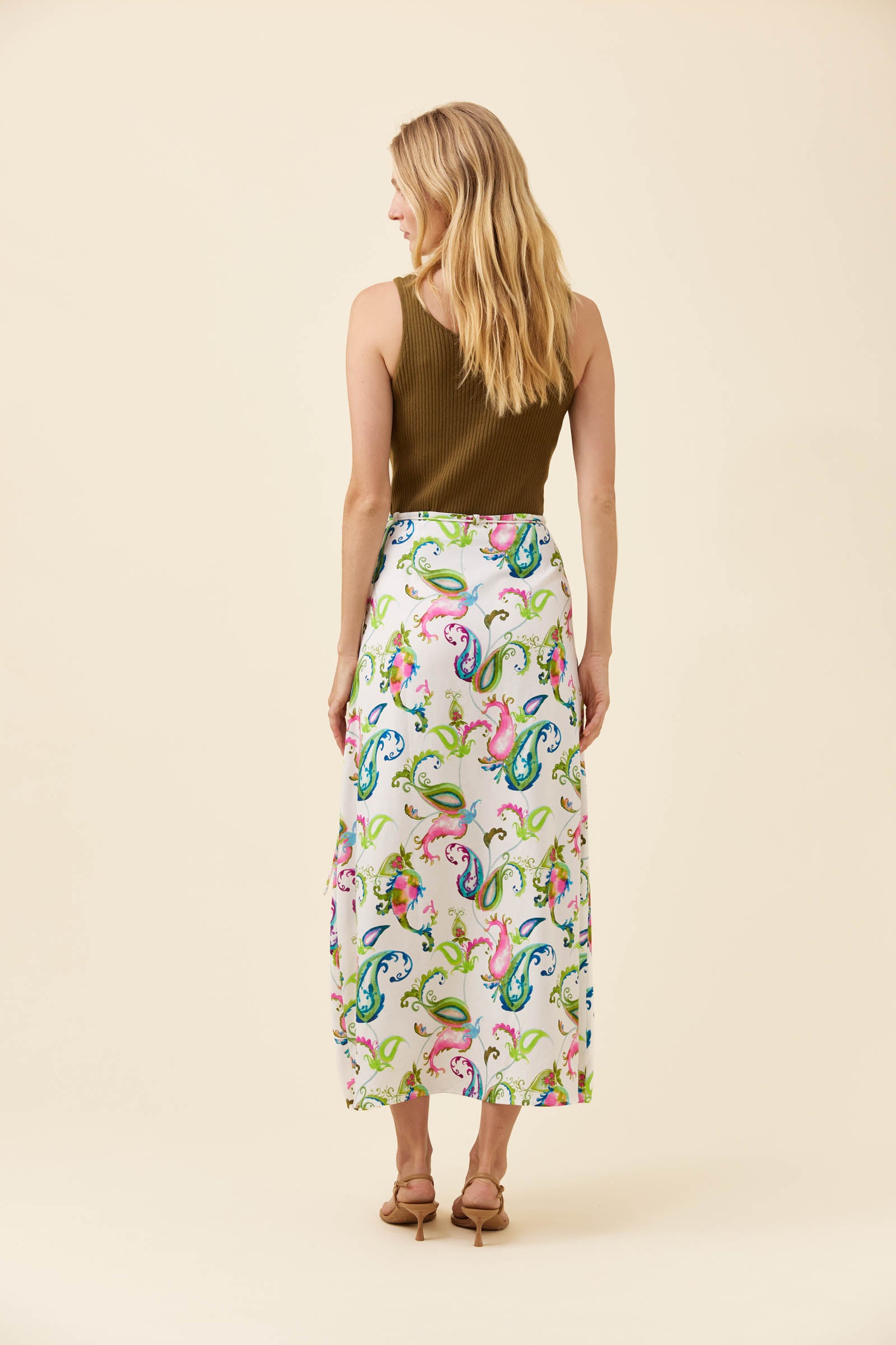 Anita Wrap Skirt - Paisley