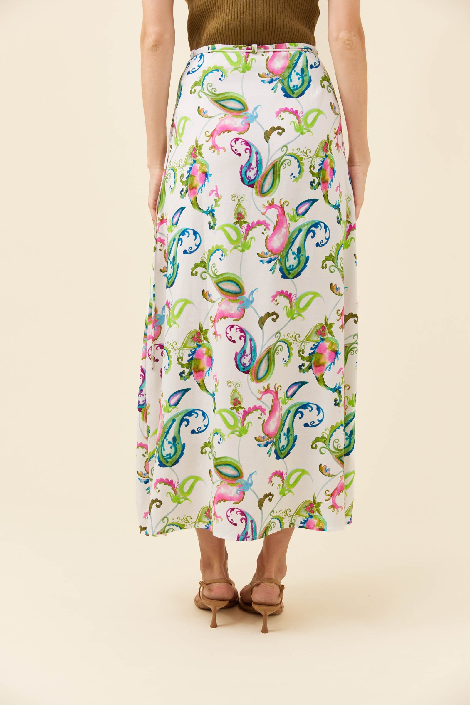 Anita Wrap Skirt - Paisley
