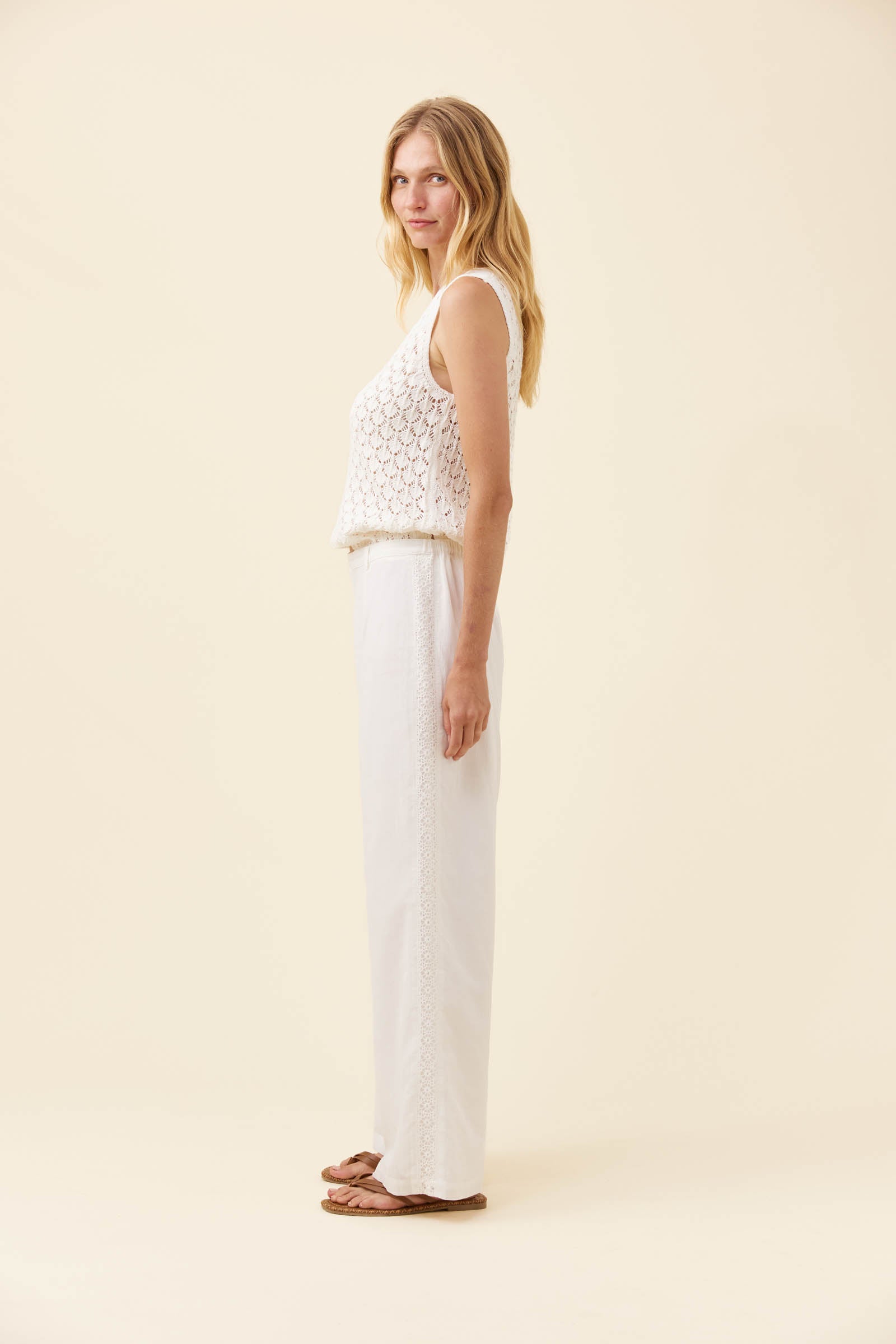 Frances Pant - White