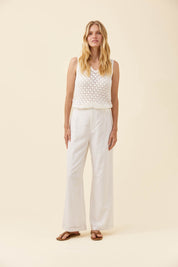 Frances Pant - White