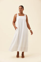 Anita Tank Maxi Dress - White