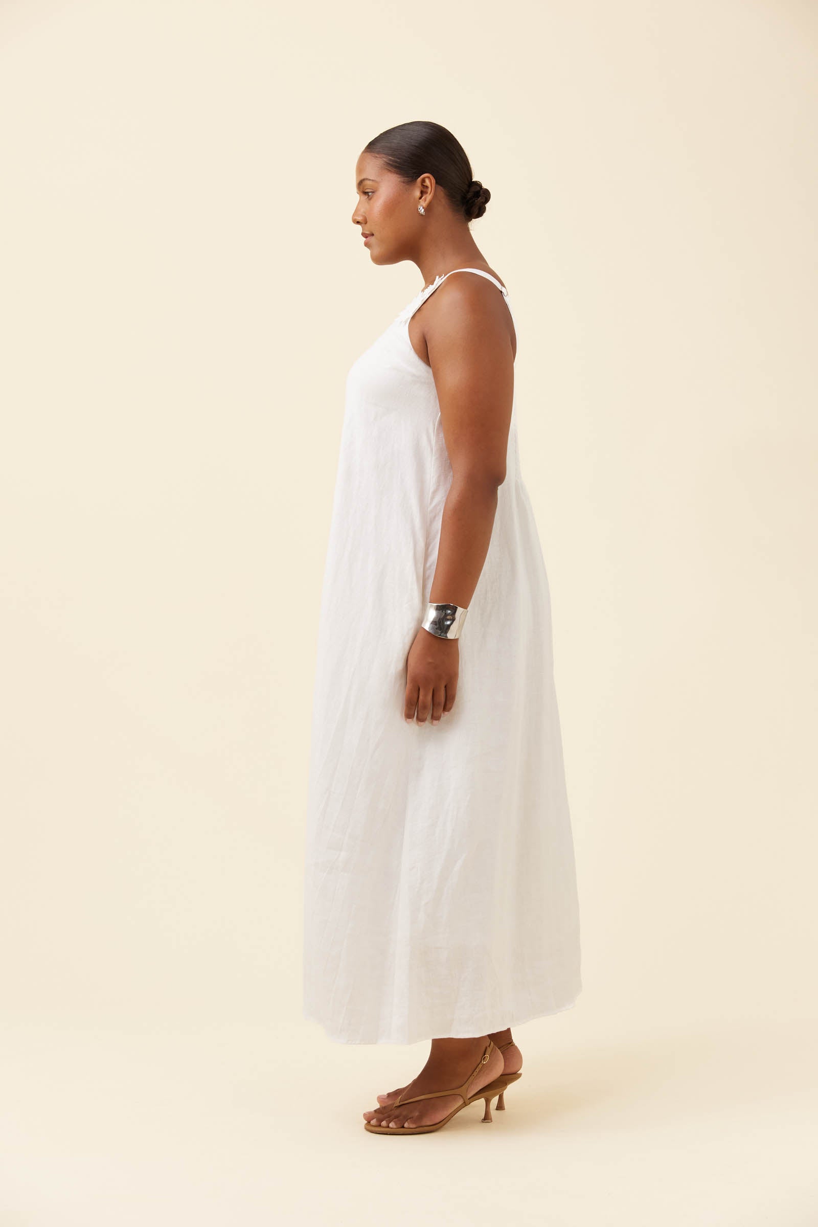 Anita Tank Maxi Dress - White
