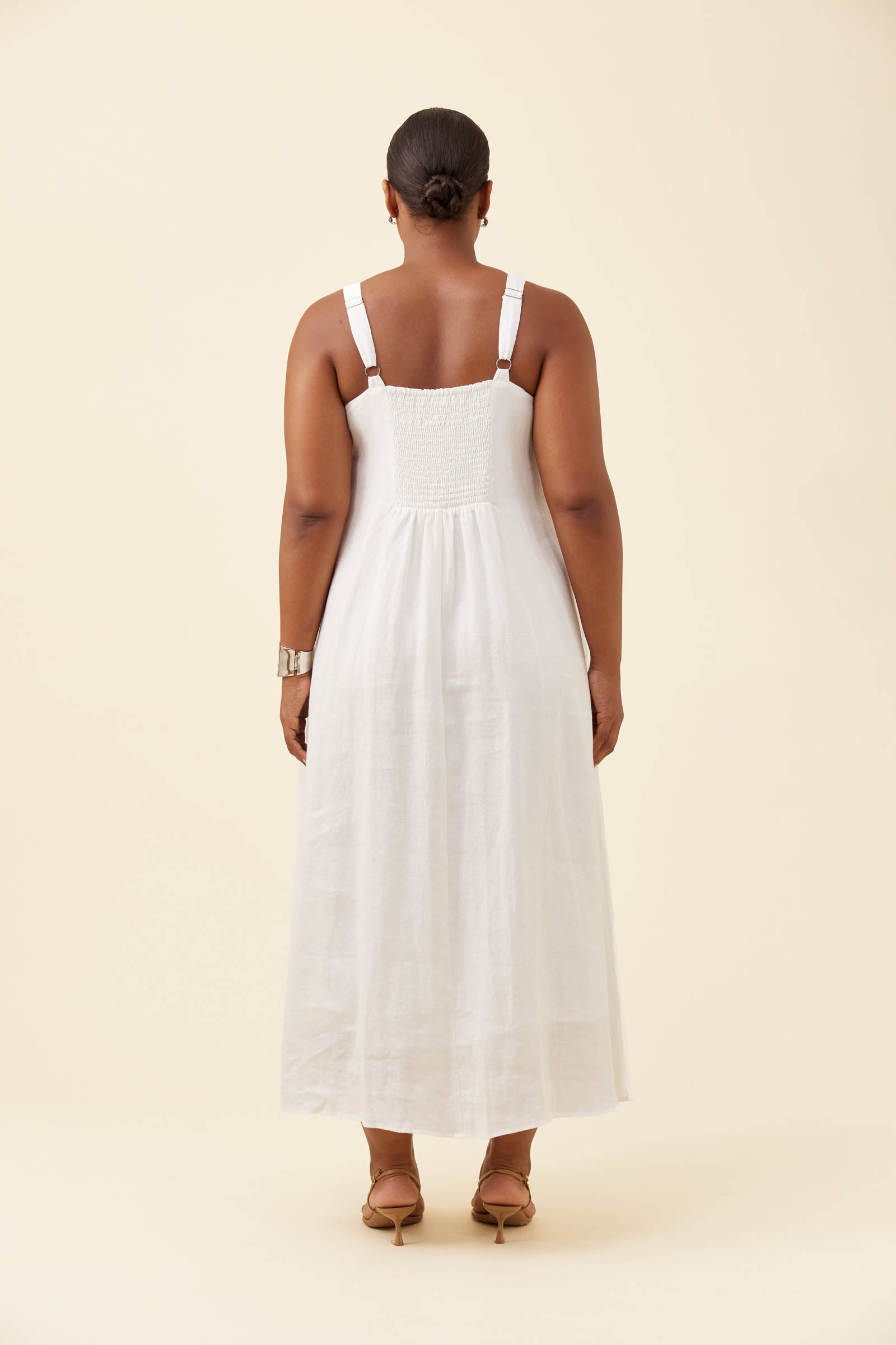 Anita Tank Maxi Dress - White