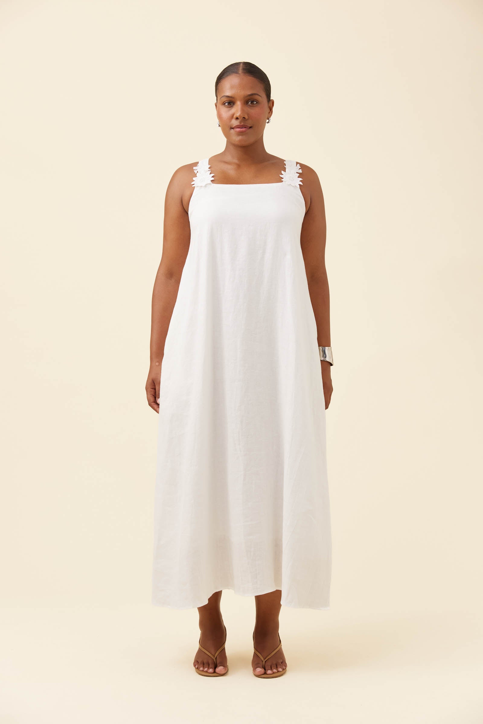 Anita Tank Maxi Dress - White