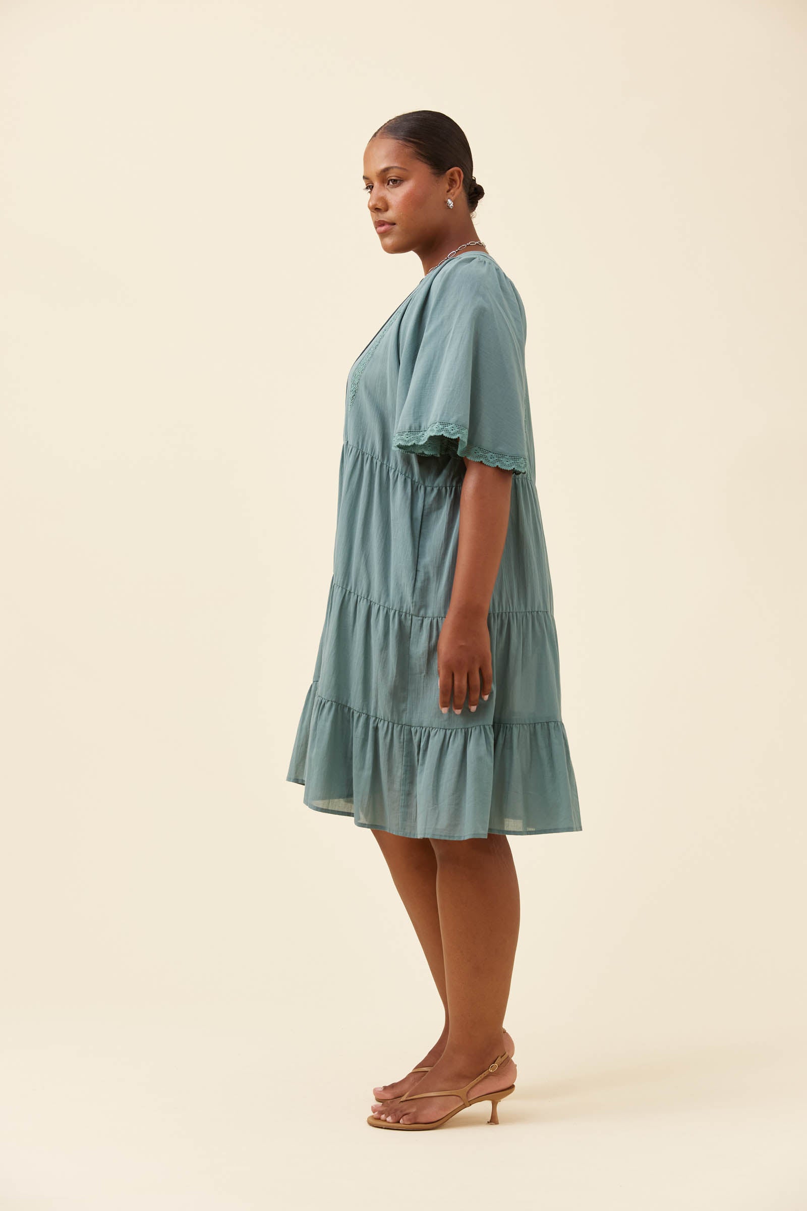 Frances Dress - Soft Teal