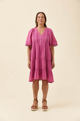 Frances Dress - Magenta