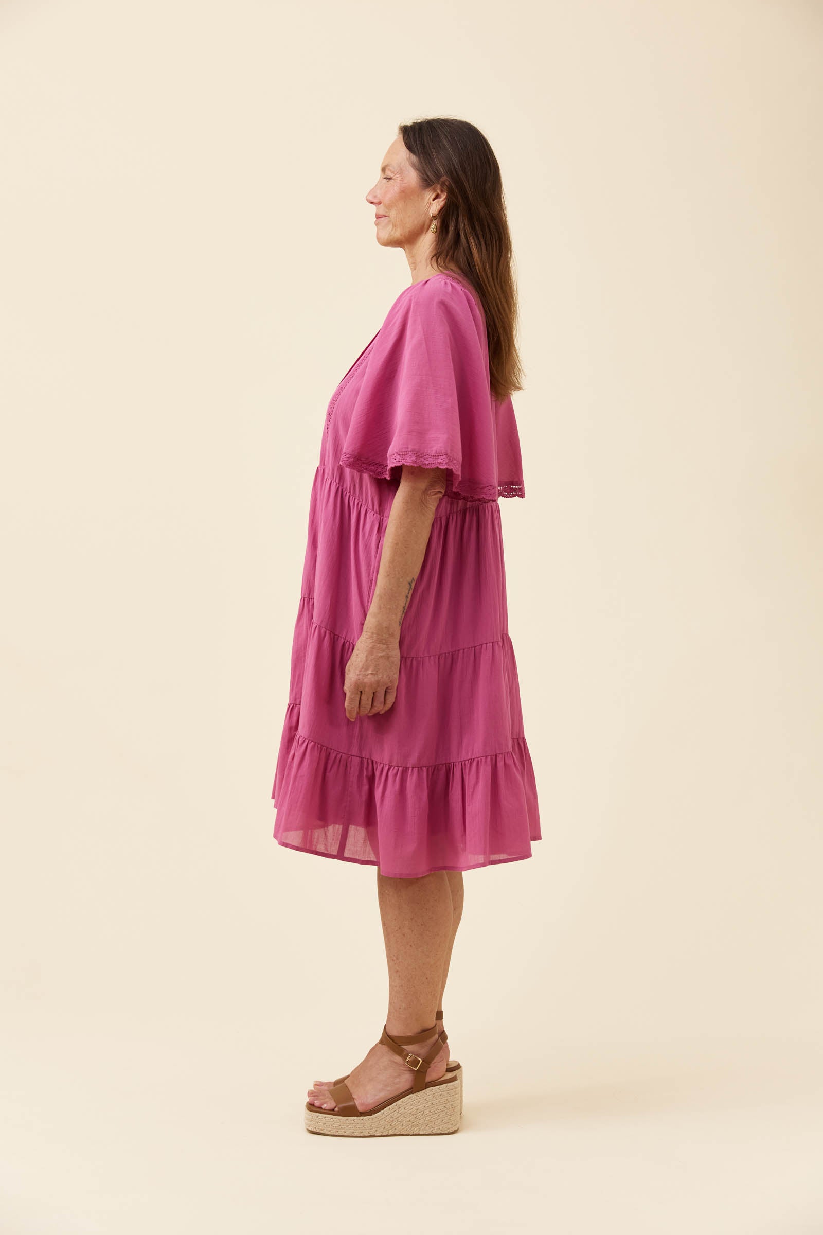 Frances Dress - Magenta