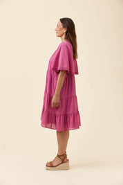 Frances Dress - Magenta