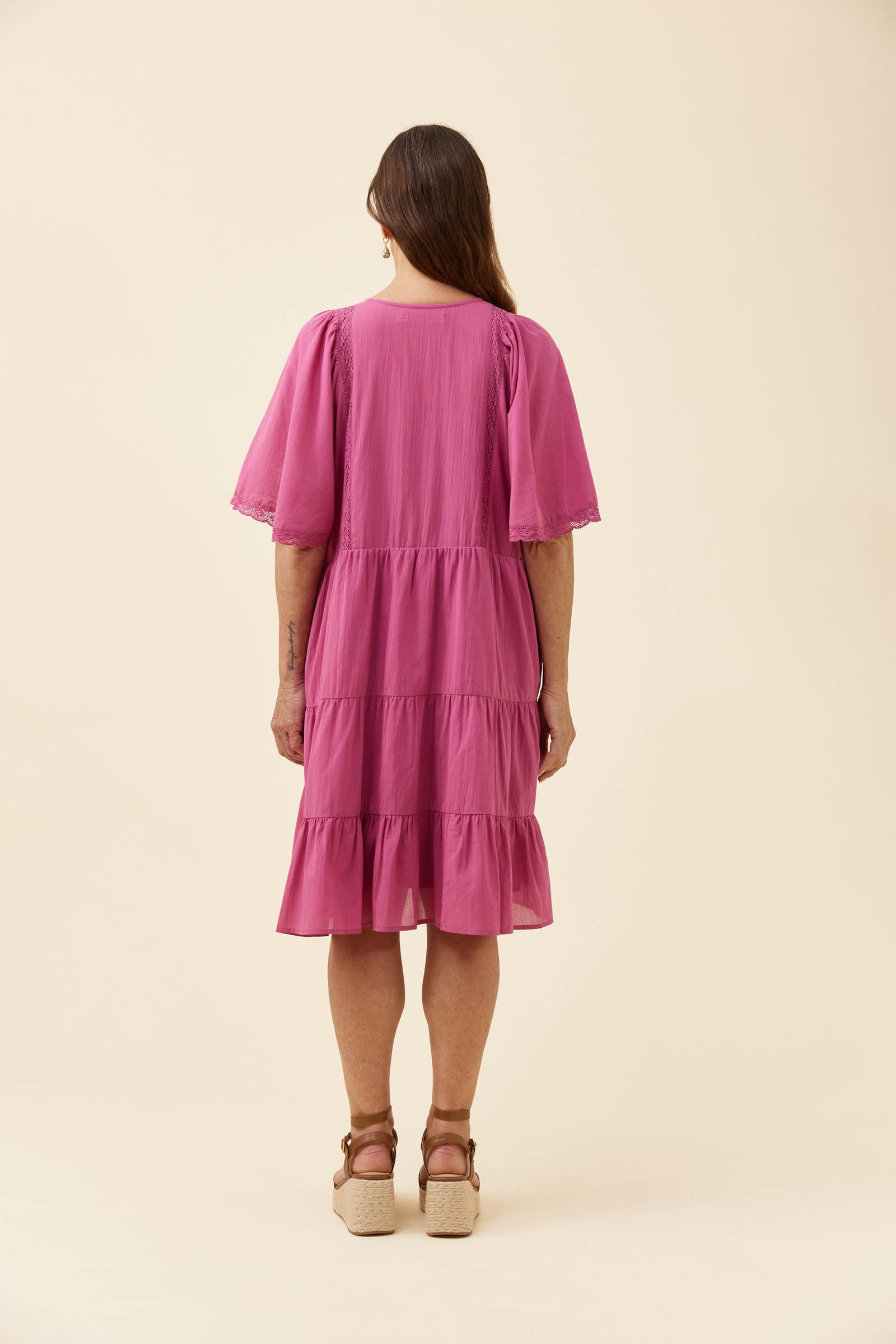 Frances Dress - Magenta