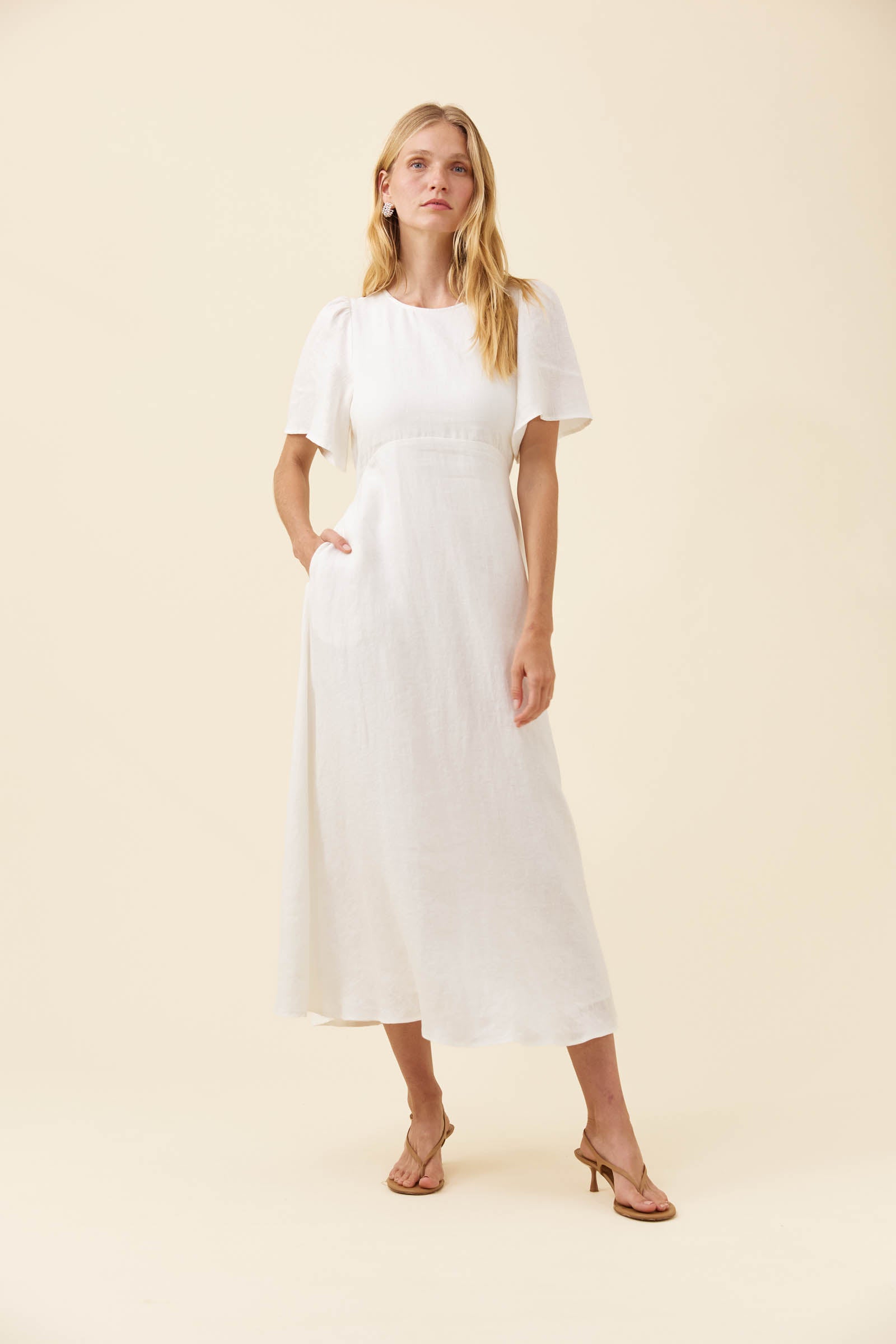 Anita Maxi Dress - White