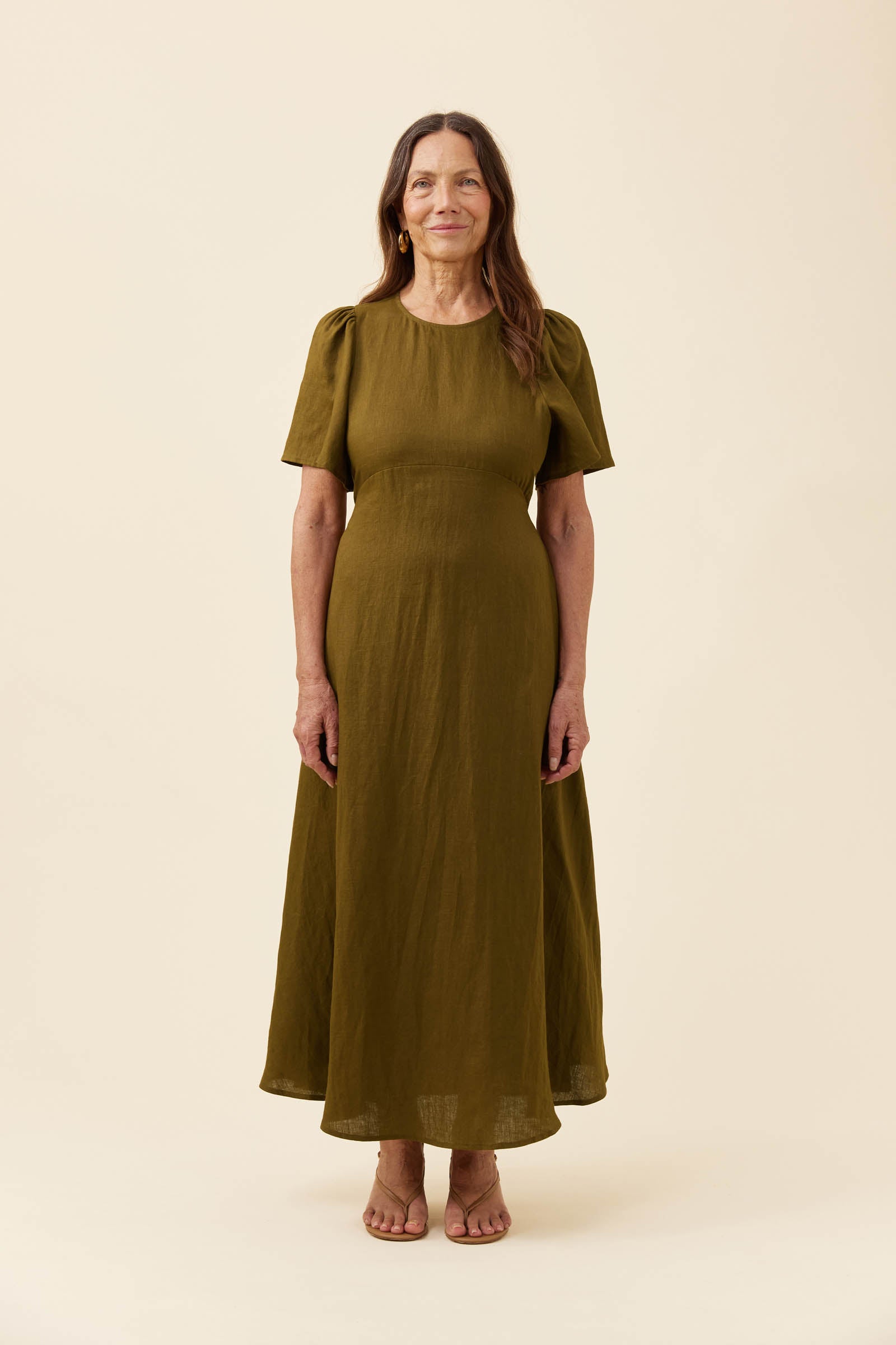 Anita Maxi Dress - Olive