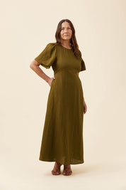 Anita Maxi Dress - Olive