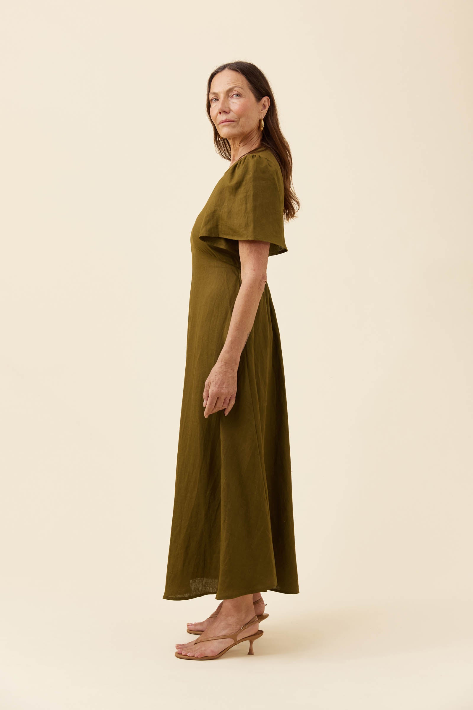 Anita Maxi Dress - Olive