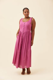 Frances Tank Dress - Magenta