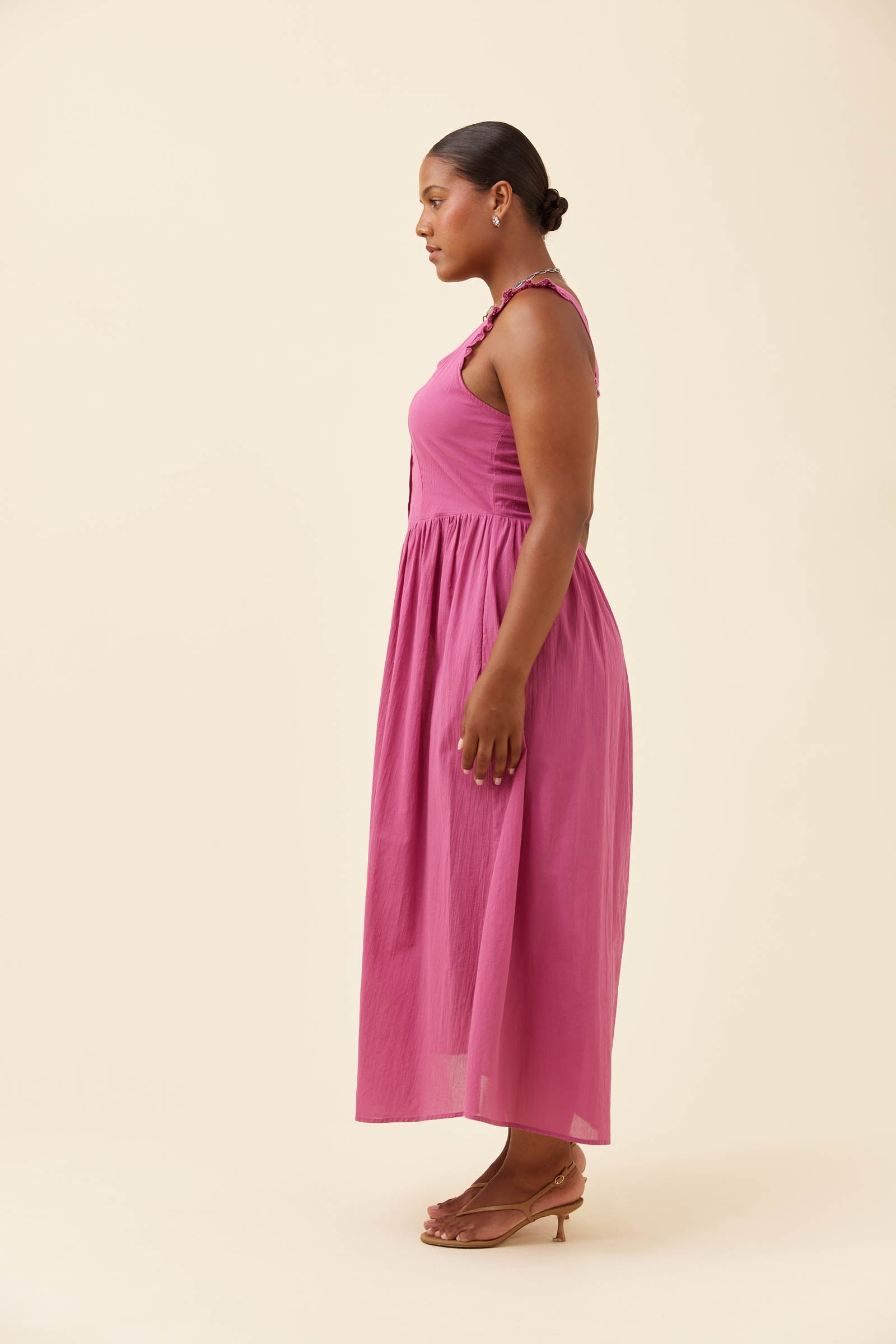 Frances Tank Dress - Magenta