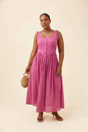 Frances Tank Dress - Magenta