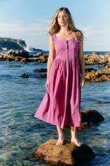 Frances Tank Dress - Magenta