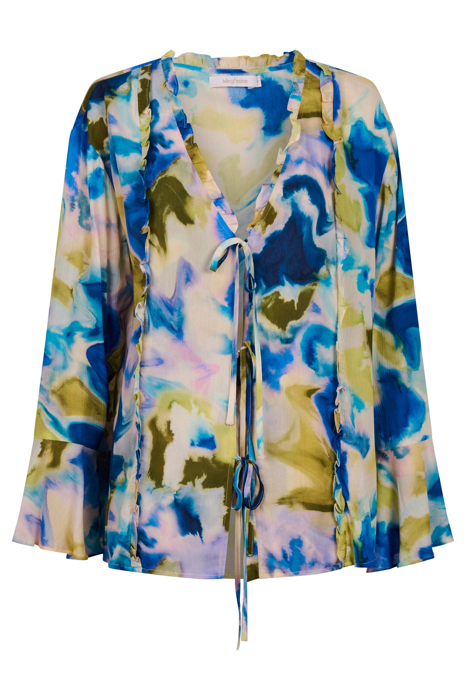 Frida Tie Top - Watercolour