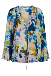 Frida Tie Top - Watercolour