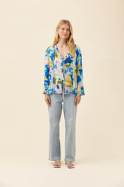 Frida Tie Top - Watercolour