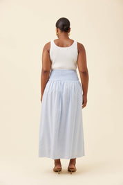 Lyndell Maxi Skirt - Light Blue