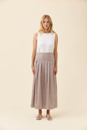 Lyndell Maxi Skirt - Taupe