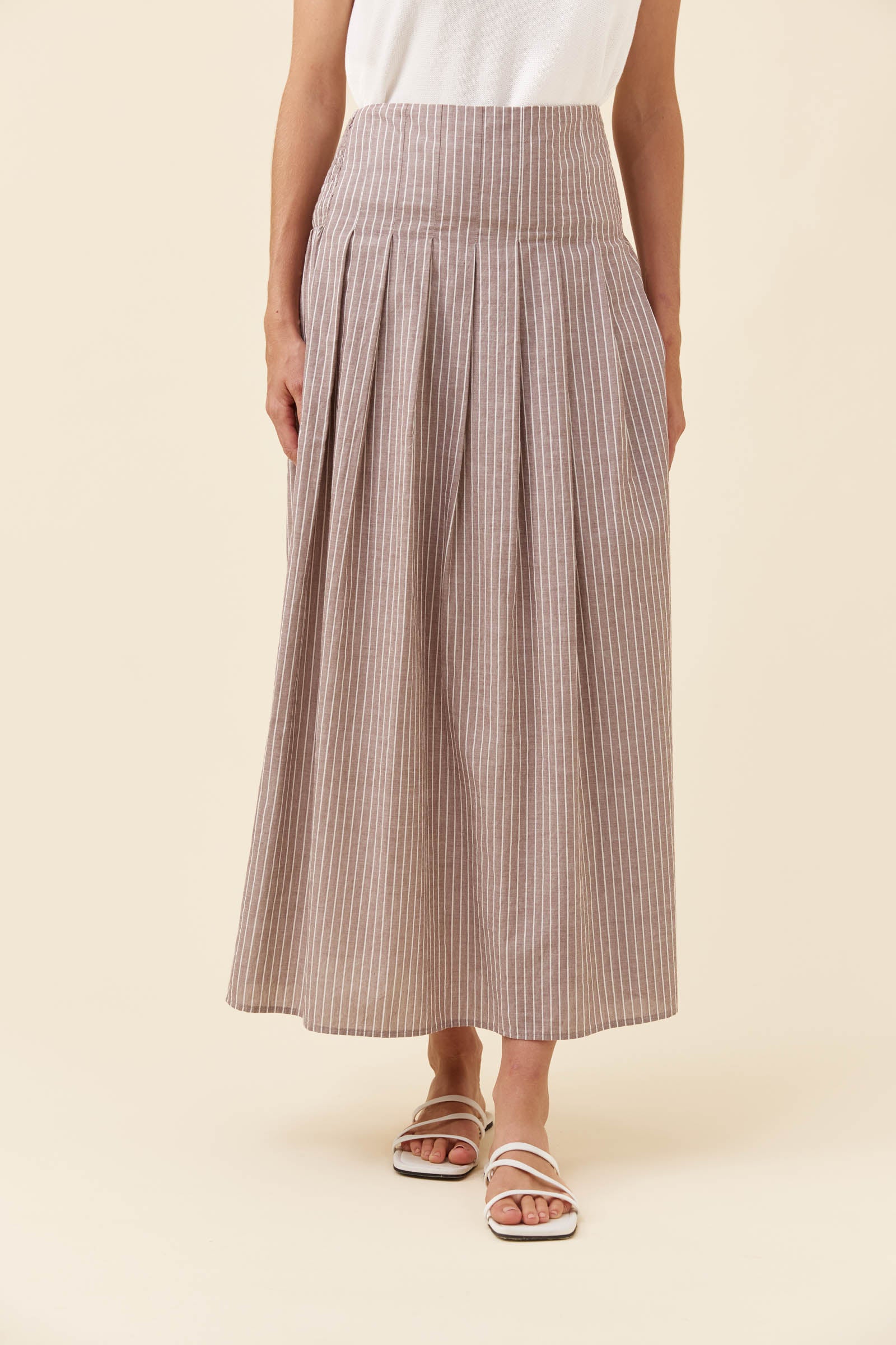 Lyndell Maxi Skirt - Taupe