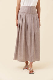 Lyndell Maxi Skirt - Taupe