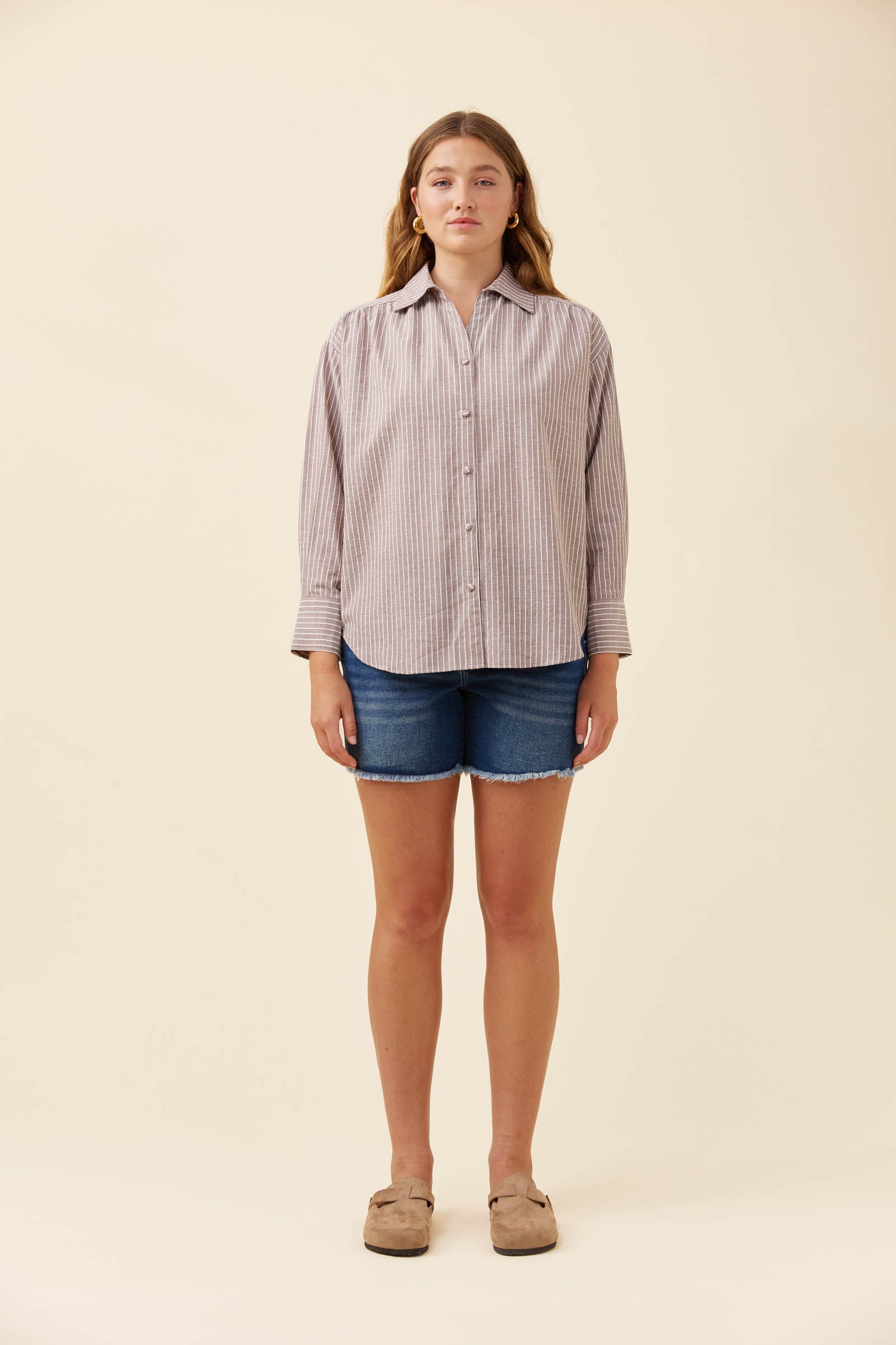 Lyndell Shirt - Taupe
