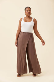 Frida Wrap Pant - Taupe