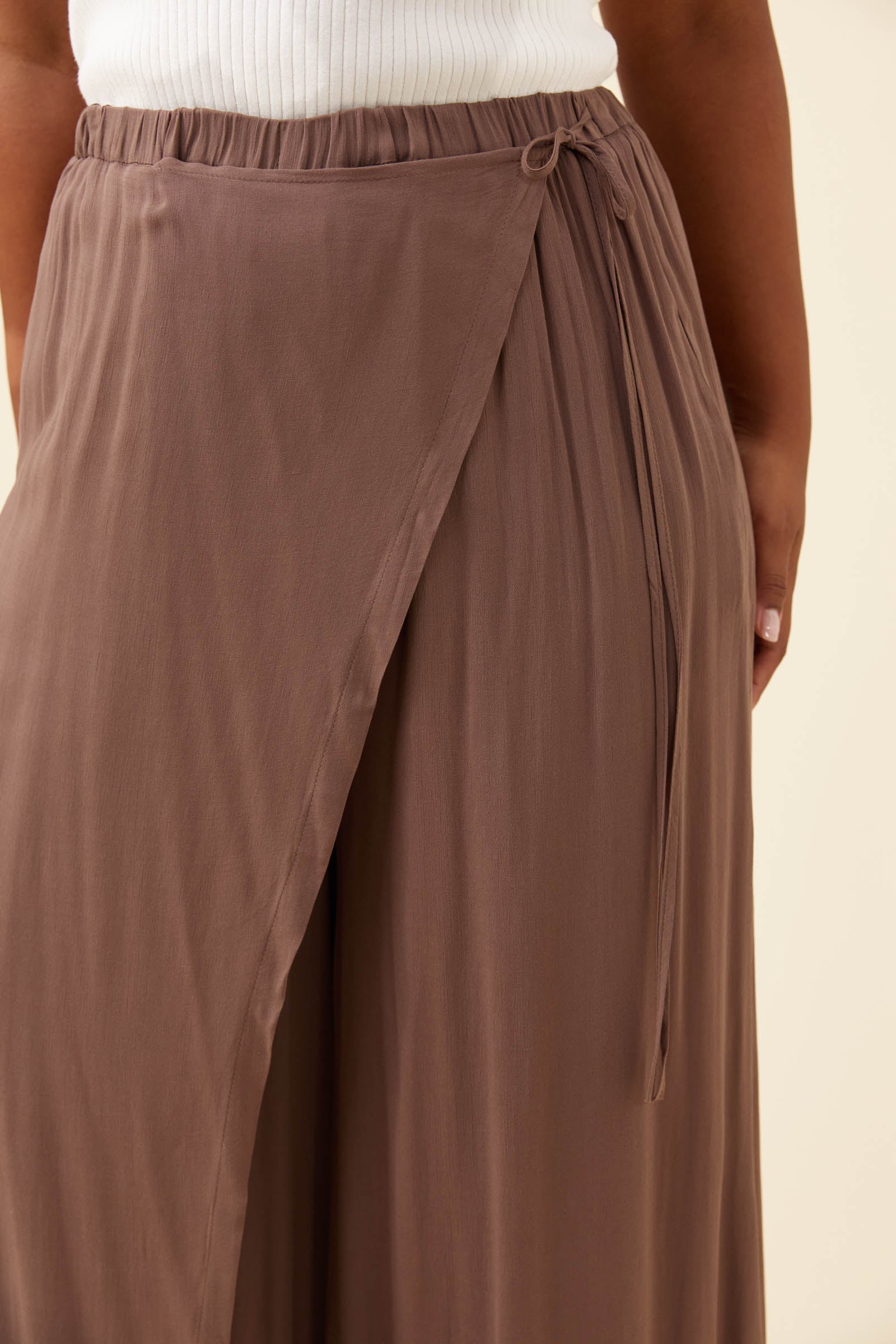 Frida Wrap Pant - Taupe